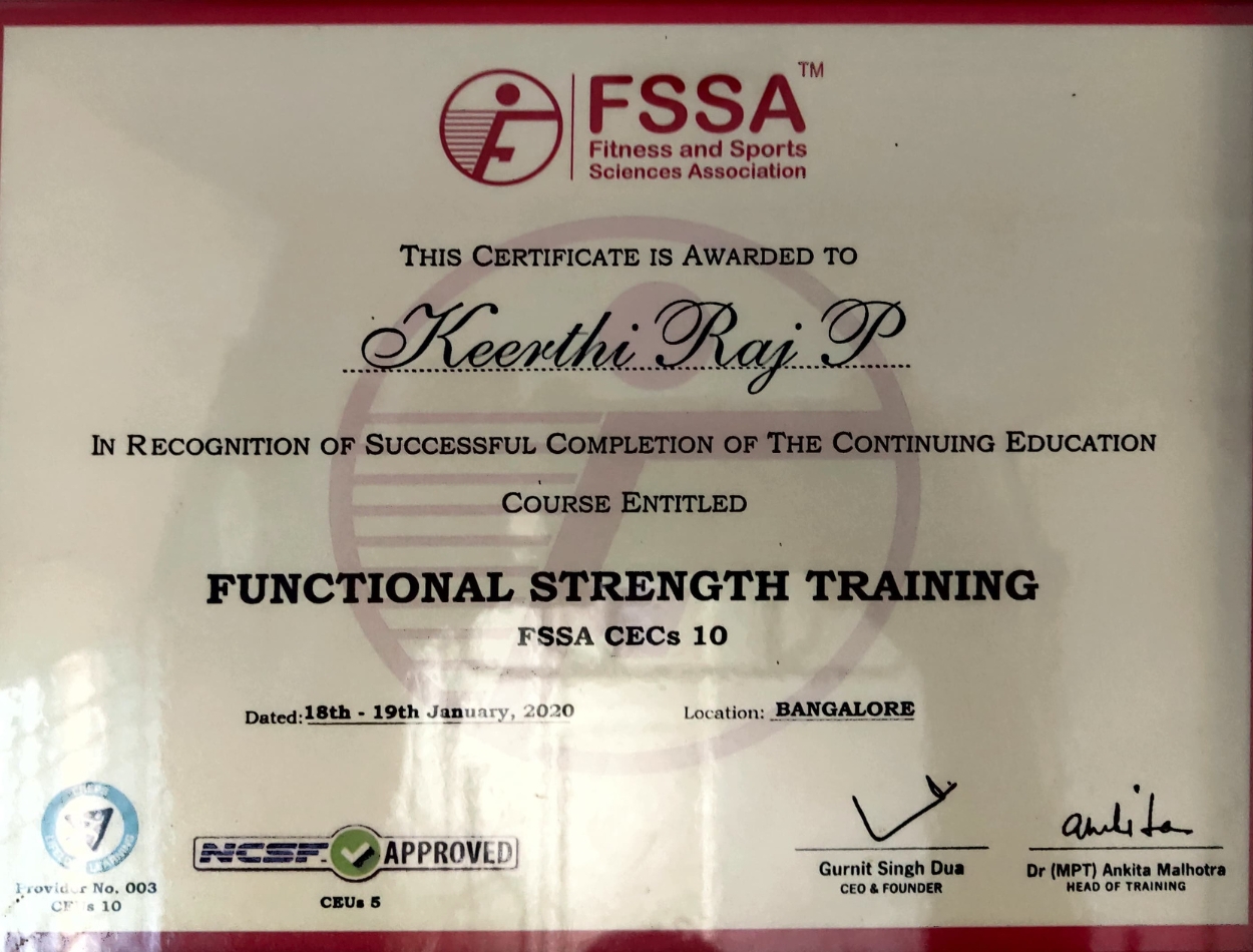 FSSA Functional Training Certification